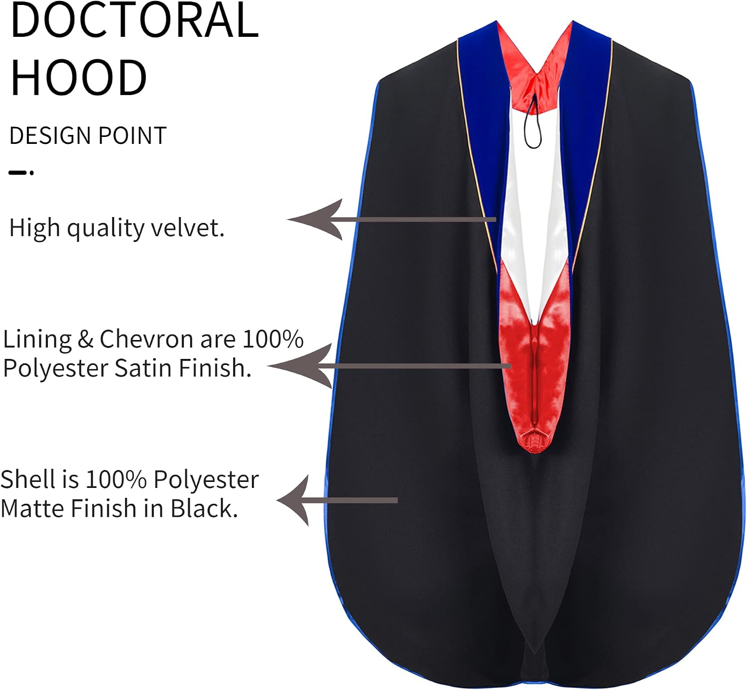 Graduation Deluxe Doctoral Hood image 2