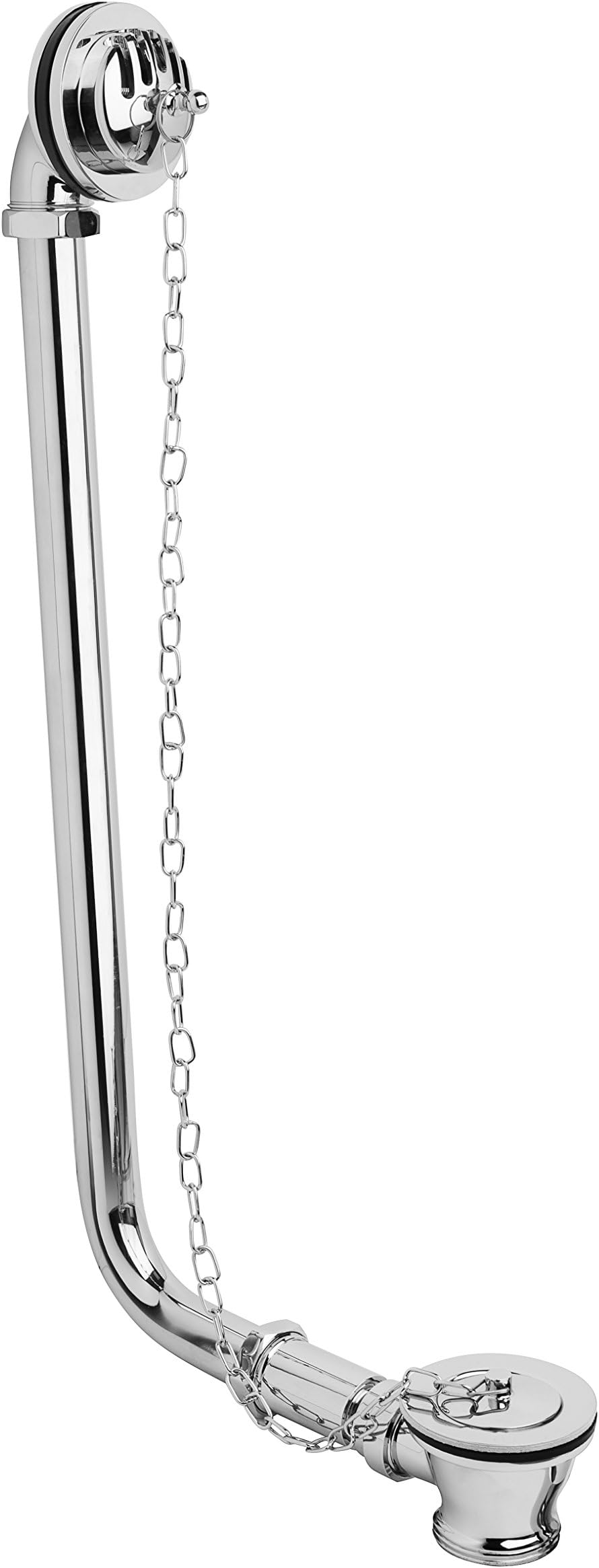 Old London EA385 Classic Exposed Bath Waste, Silver