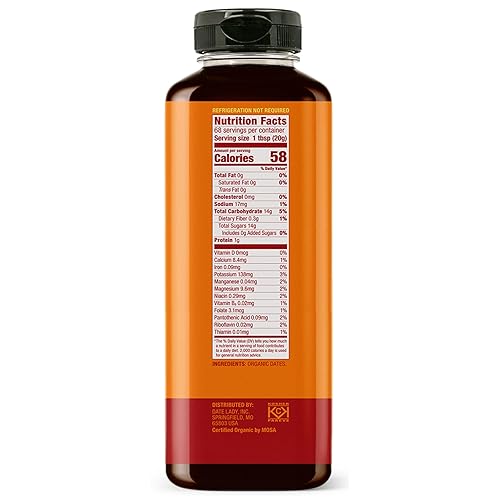 Miniatura 2 de Jarabe de dátiles orgánico premiado de 1, 360 kg  1 ingrediente 100% dátiles. Vegano, paleo, sin gluten y Kosher  También conocido como silan, miel