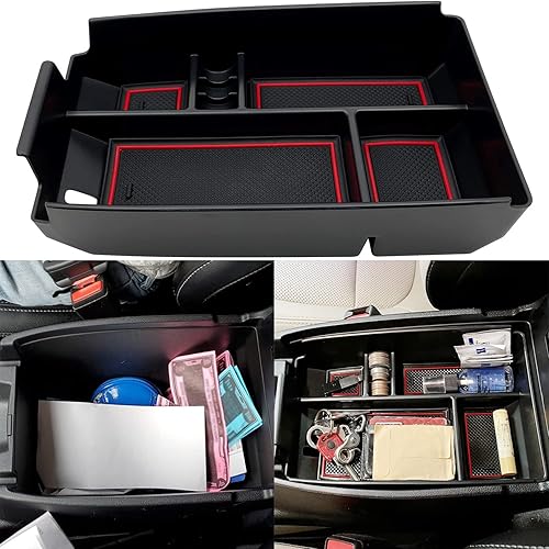 Miniatura 8 de JOJOMARK Compatible con Ford Escape 2020 2021 2022 2023 2024 2025, Bronco Sport 2021-2023 2024 2025 Accesorios Organizador de bandeja de consola