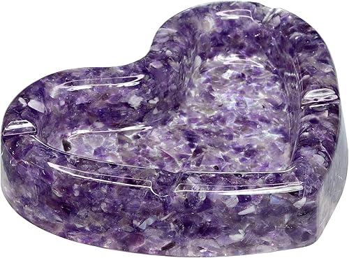 Miniatura 13 de Rockcloud Bandeja redonda de 3 pulgadas con resina, bandeja de joyería de cristal para decoración de mesa de oficina en casa, soporte para plantas