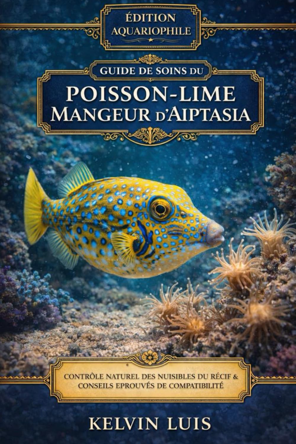 GUIDE DE SOINS DU POISSON-LIME MANGEUR D’AIPTASIA: Contrôle naturel des nuisibles du récif et conseils éprouvés de compatibilité