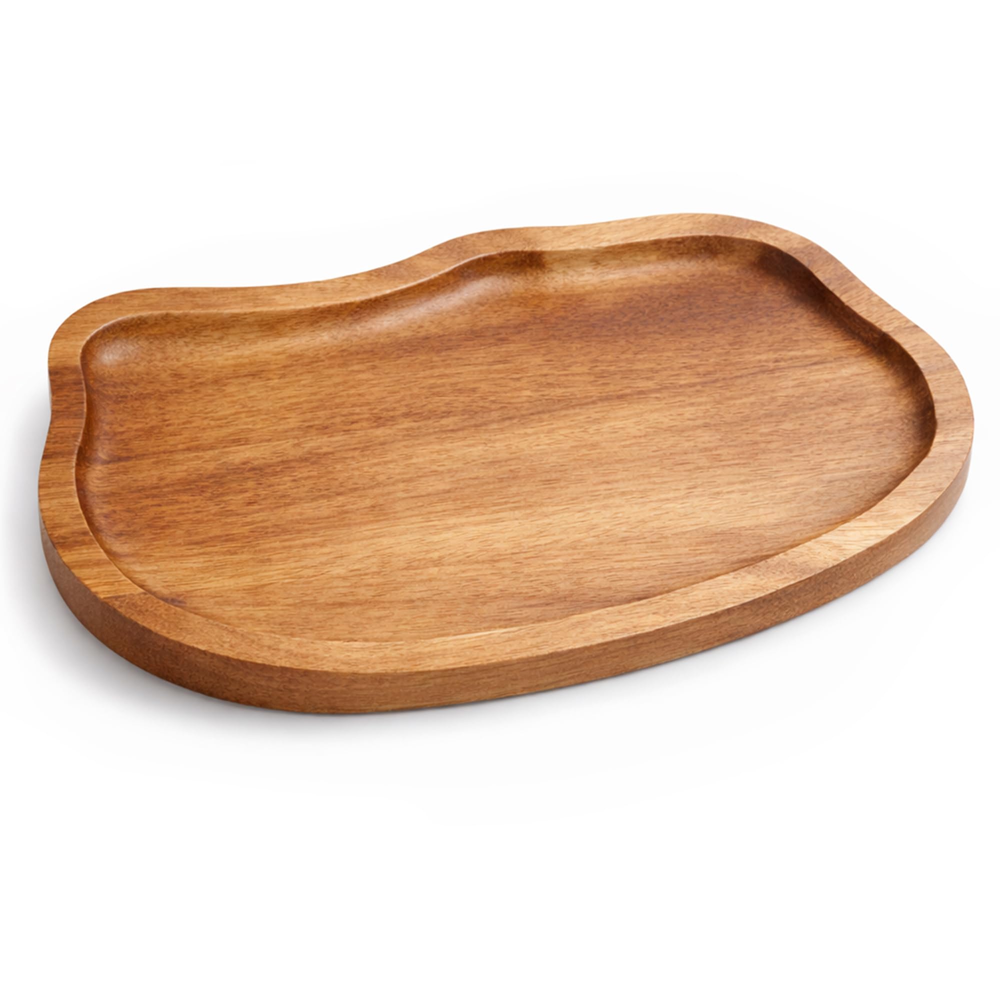 Salt and Pepper Mill Tray Acacia Wood Salt and Pepper Holder for Counter Grinder Mill Shaker Organizer Small Decorative Serving Trays for Kitchen Counter Dining Table (Cloud Shaped)