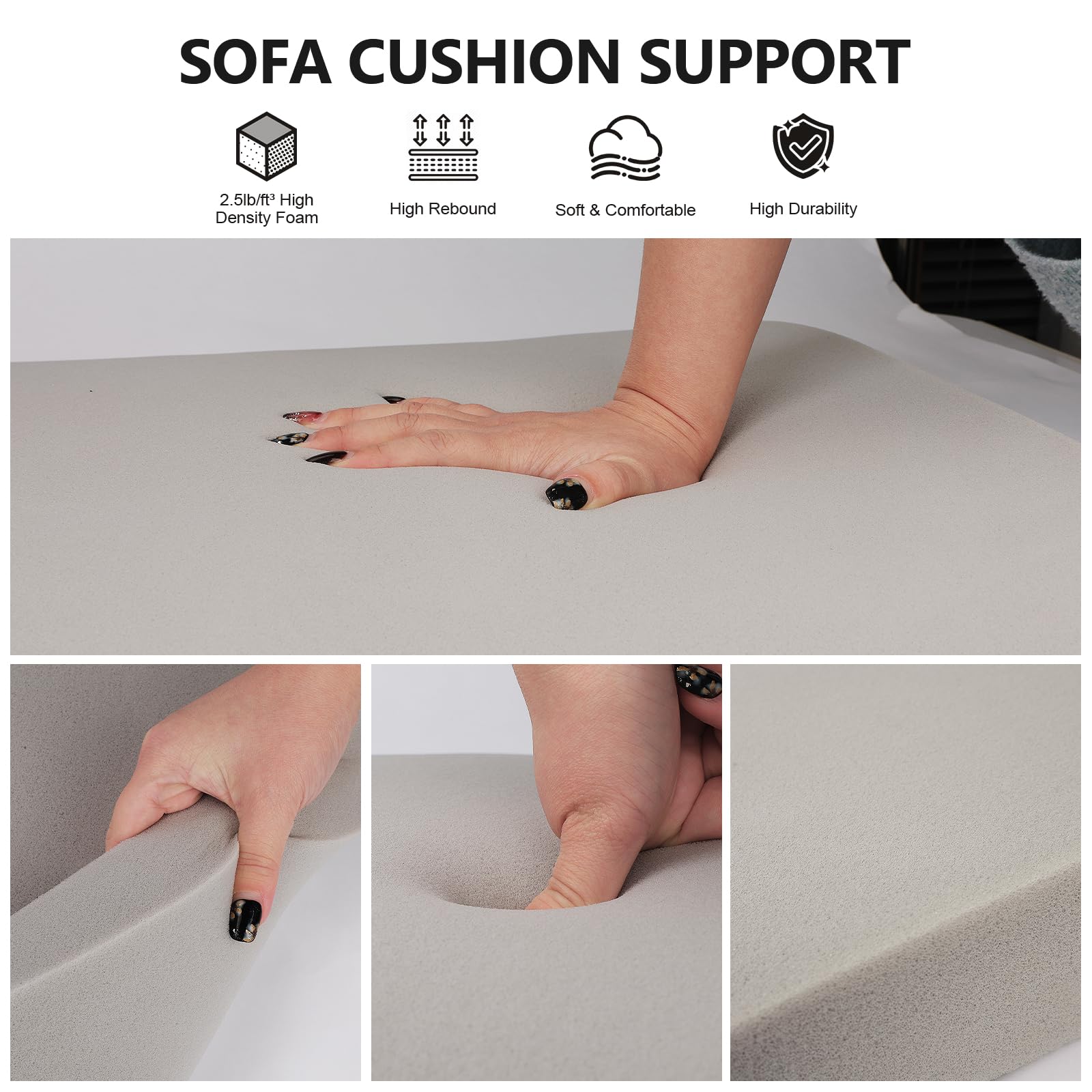 Cuscino Di Supporto Per Divano 50x50 – Raddrizza Sedili Ceduti E Allunga La Vita Del Tuo Divano