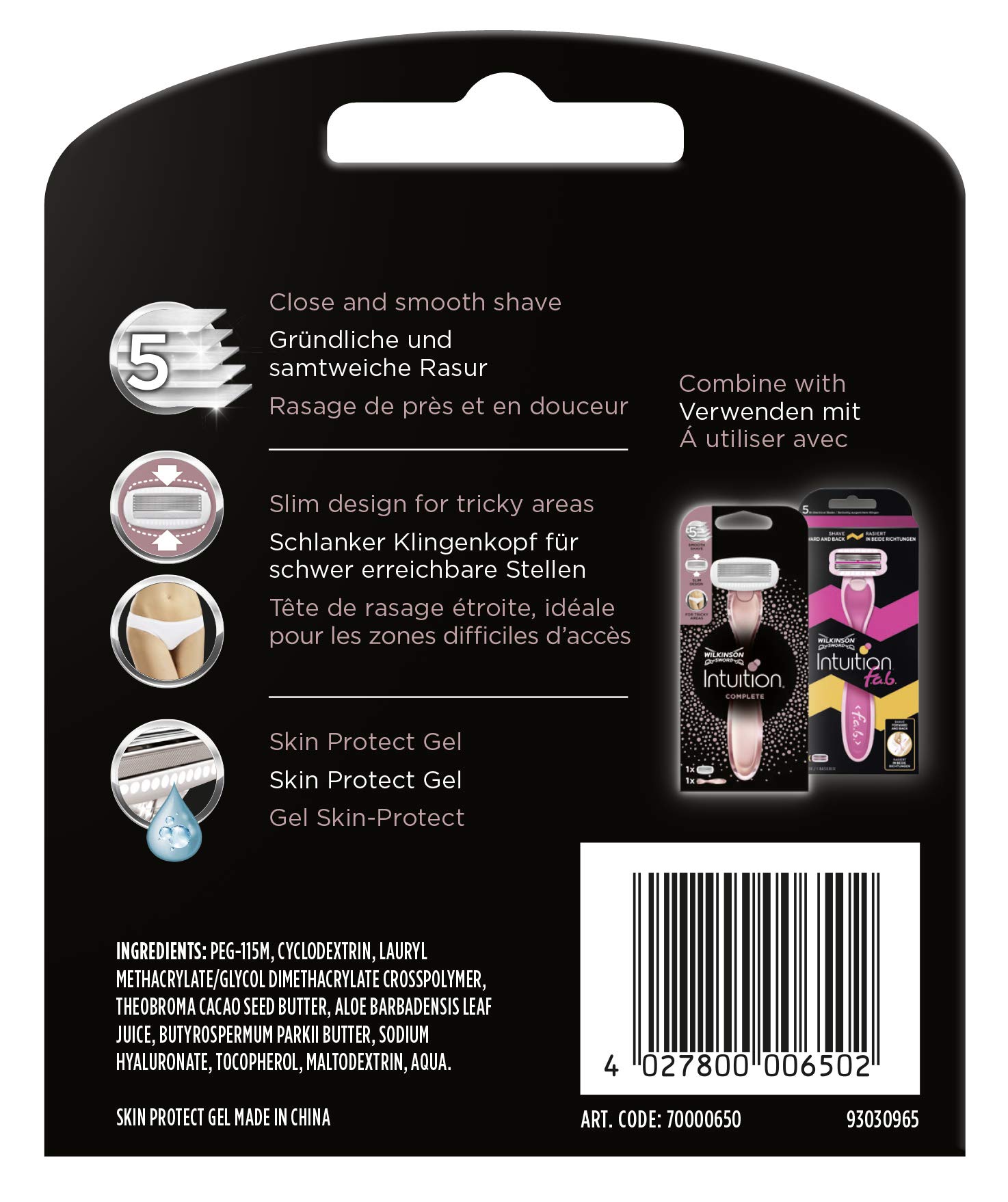 Wilkinson Sword Intuition Complete damskie ostrza do golenia, 6 sztuk