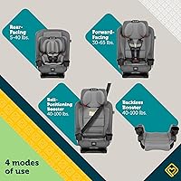 Vista 2 de Safety 1st EverSlim - Asiento de automóvil convertible 4 en 1, clip de pecho SecureTech, ultra delgado, 4 modos de bebé a refuerzo, asiento