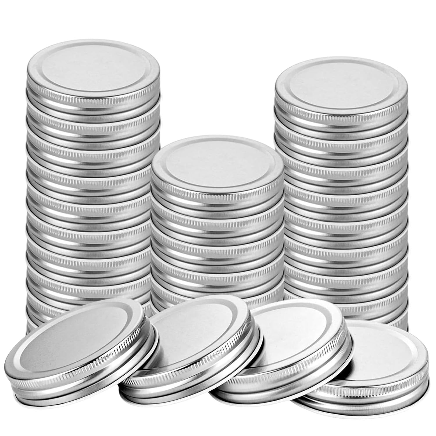 24PCS Canning Lids for Ball, Mason Jars Reuseable More Jar Lids Leak Proof - 70MM Regular Mouth Jar Lids for Food Storage