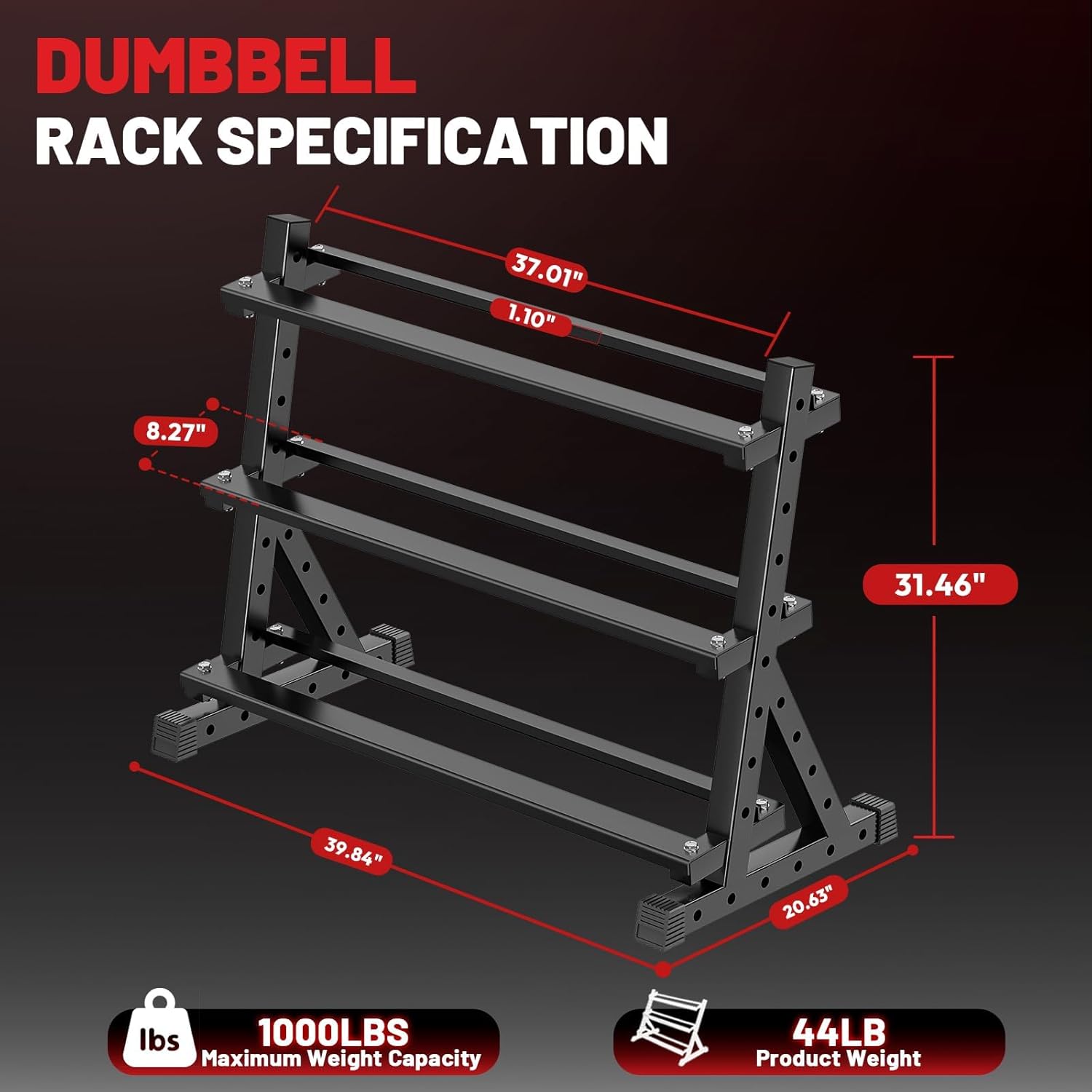 PAPABABE Dumbbells Weights Rubber Encased Hex Dumbbell sets for Strength Training, Exercise & Fitness Durable Free Weight for Home Gym (50lb Single)