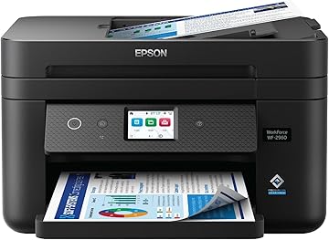 Epson orkForce WF-2960 Wireless All-in-One Inkjet Printer, Copy/Fax/Print/Scan
