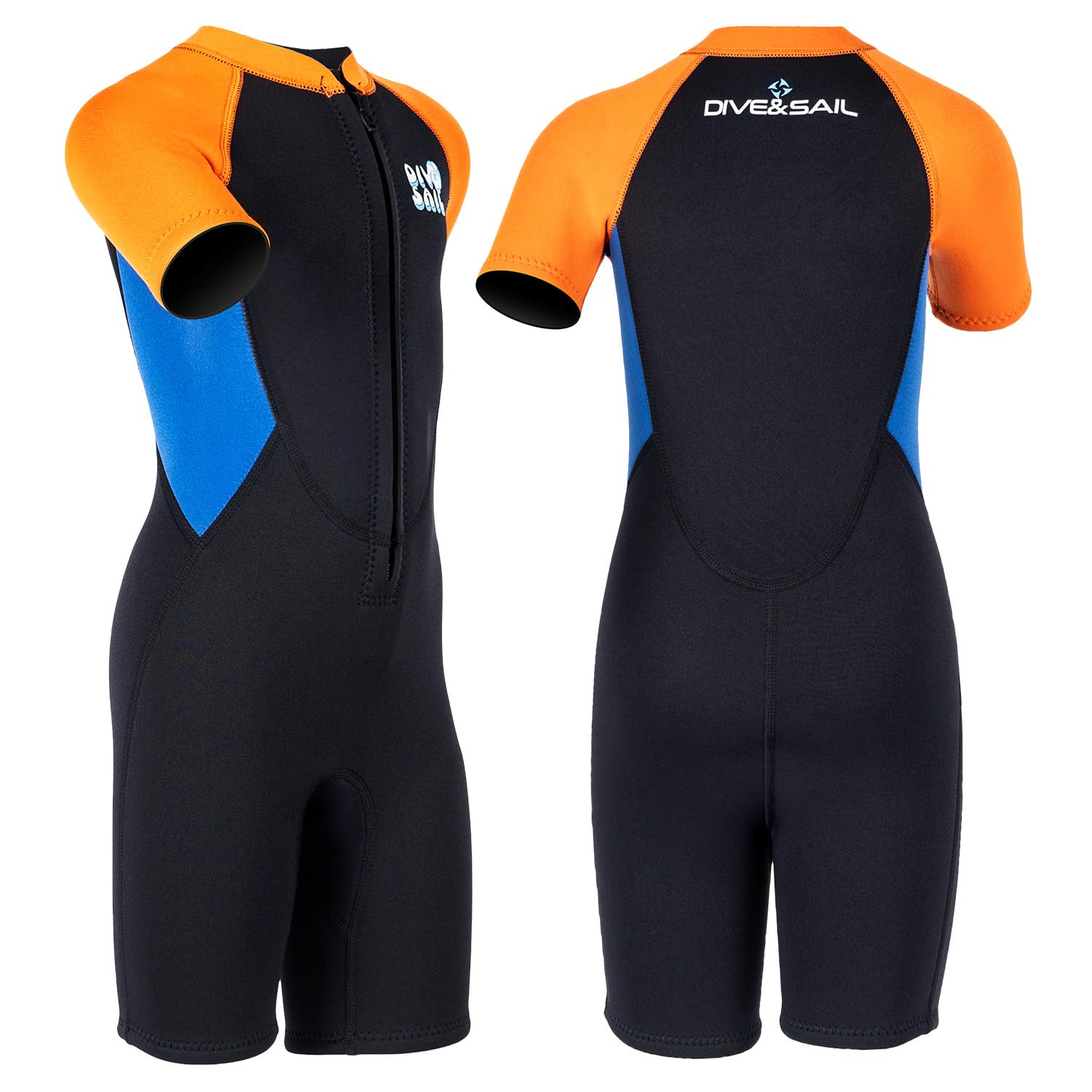 Short en néoprène pour enfant - 2,5 mm - En néoprène - Pour garçons et filles - Garde au chaud sur le devant - Pour la natation, la plongée en apnée, le surf, la plongée
