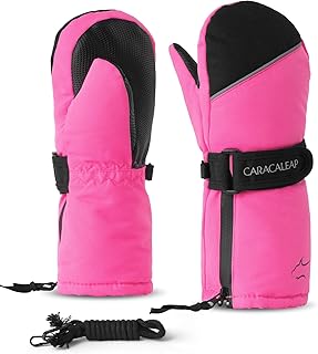 Thinsulate - Manoplas de nieve impermeables para niños de 2 a 7 años, guantes de esquí de invierno para niños y niñas