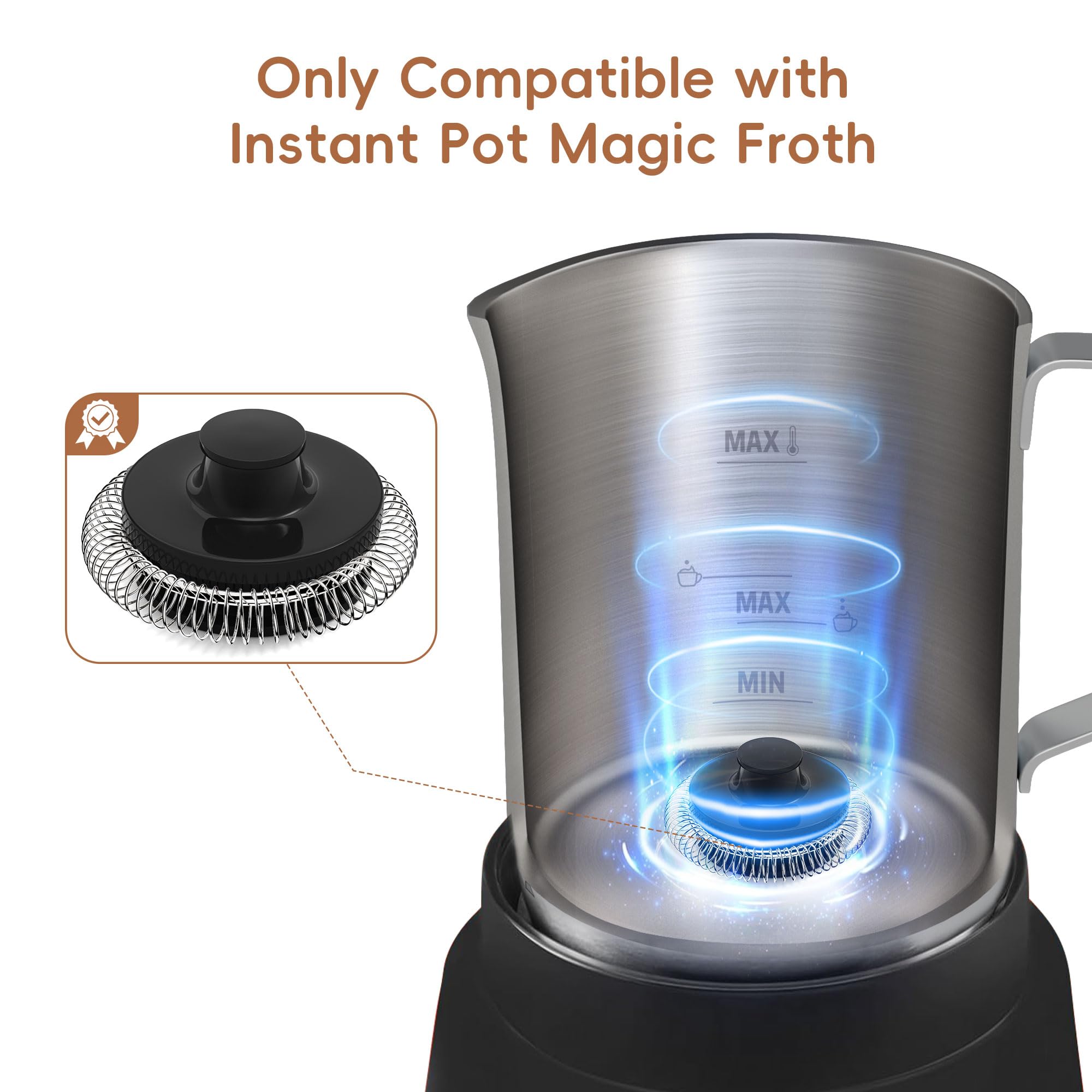 Batidores para vaporizador y espumador de leche eléctrico 9 en 1 Instant Pot Instant Pot