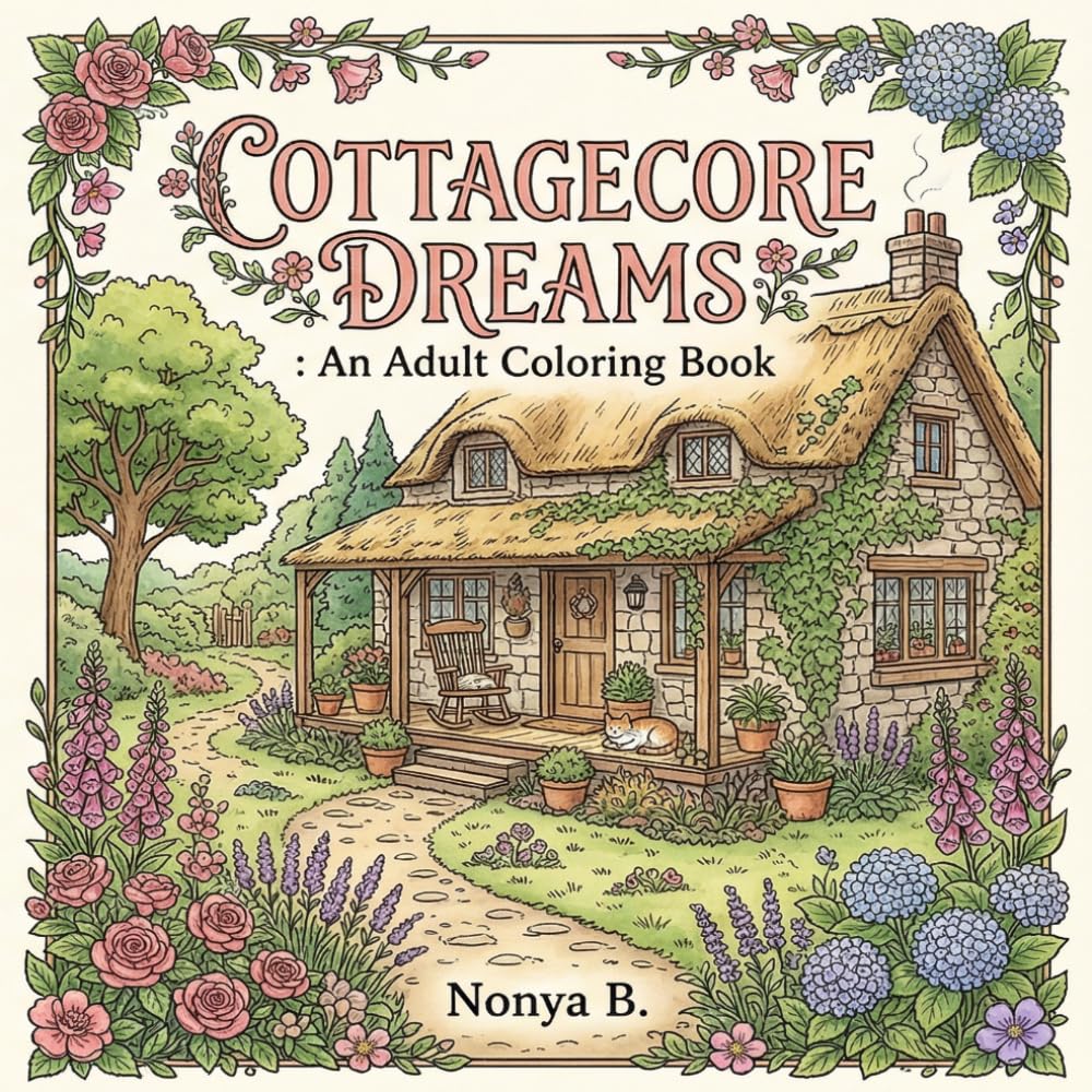 Cottagecore Dreams: An Enchanting Adult Coloring Book to Unleash Your Creativity: Dive into the enchanting world of Cottagecore Dreams, an adult ... Featuring intricate scenes of cozy cottages