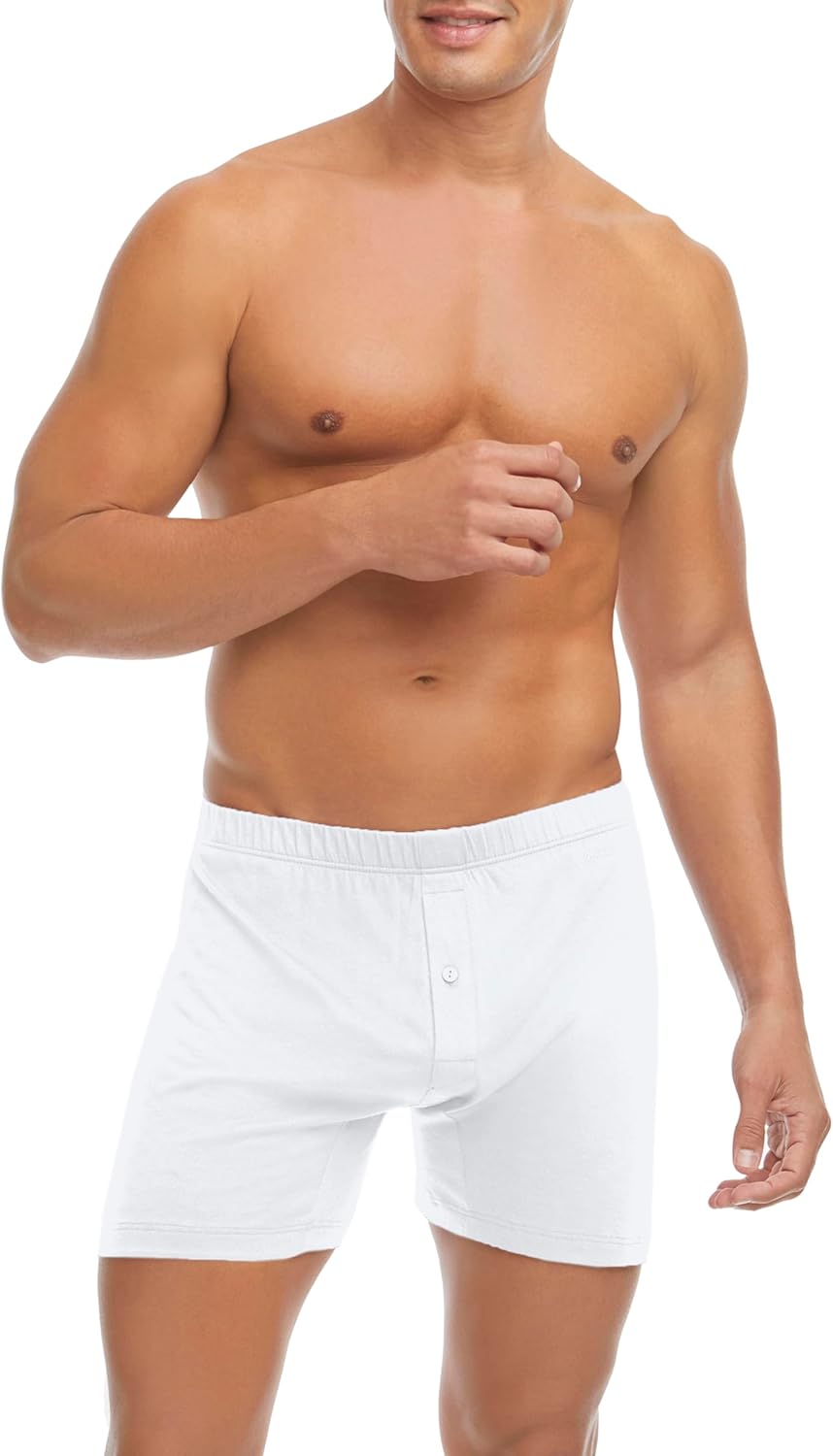 2(X) IST mens Pima Cotton Knit Boxers 3-pack - Image 2