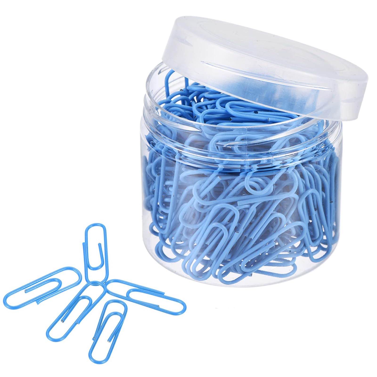 ROWORKX Paper Clips 8mm, 200Pcs Small Clips Bookmarks Blue