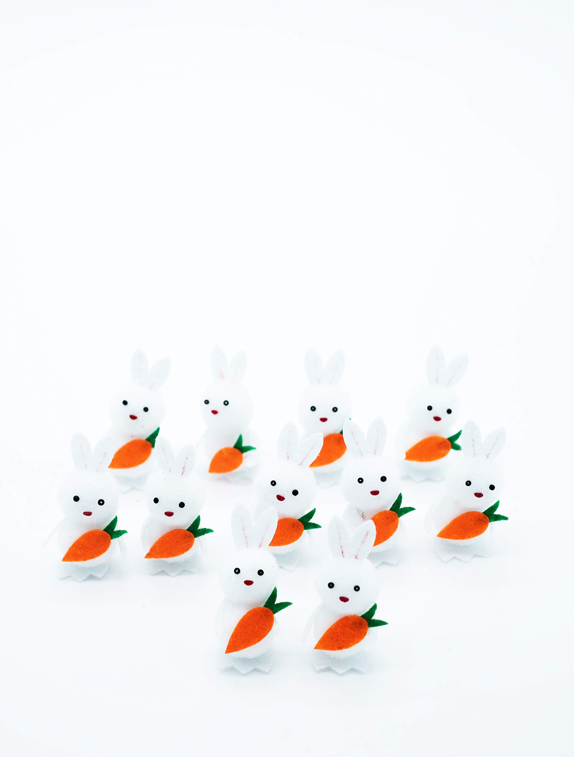 HEITMANN DECOChenille Rabbit, White, Approx. 9.5 x 4 x 5 cm