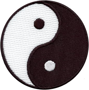 Yin Yang Symbol Patch Peace Embroidered Iron On