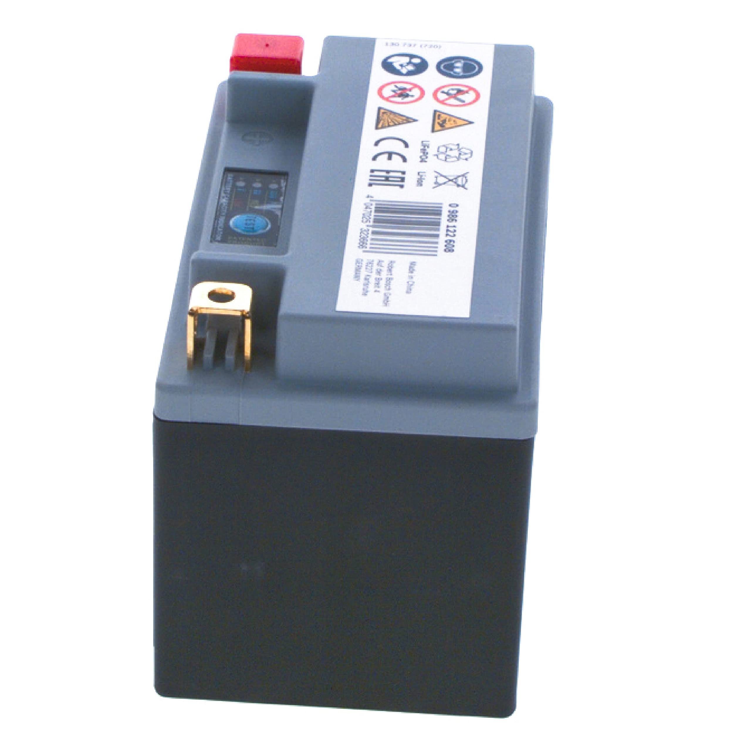Bosch 0986122608 - Batería de Ion-Litio para Motocicletas 12V 180A 3Ah Ion-Litio equivalente a 9Ah Plomo-Ácido - Adecuada para motocicletas, motos, enduros, scooters, quads, motos de agua - BTX9-BS