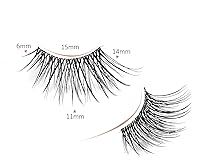 Vista 5 de Onlyall Pestañas de Media Pestaña Pestañas de Esquina Pestañas Naturales Pestañas de Media Pestañas de Extremo Vaporosas Pestañas de Esquina