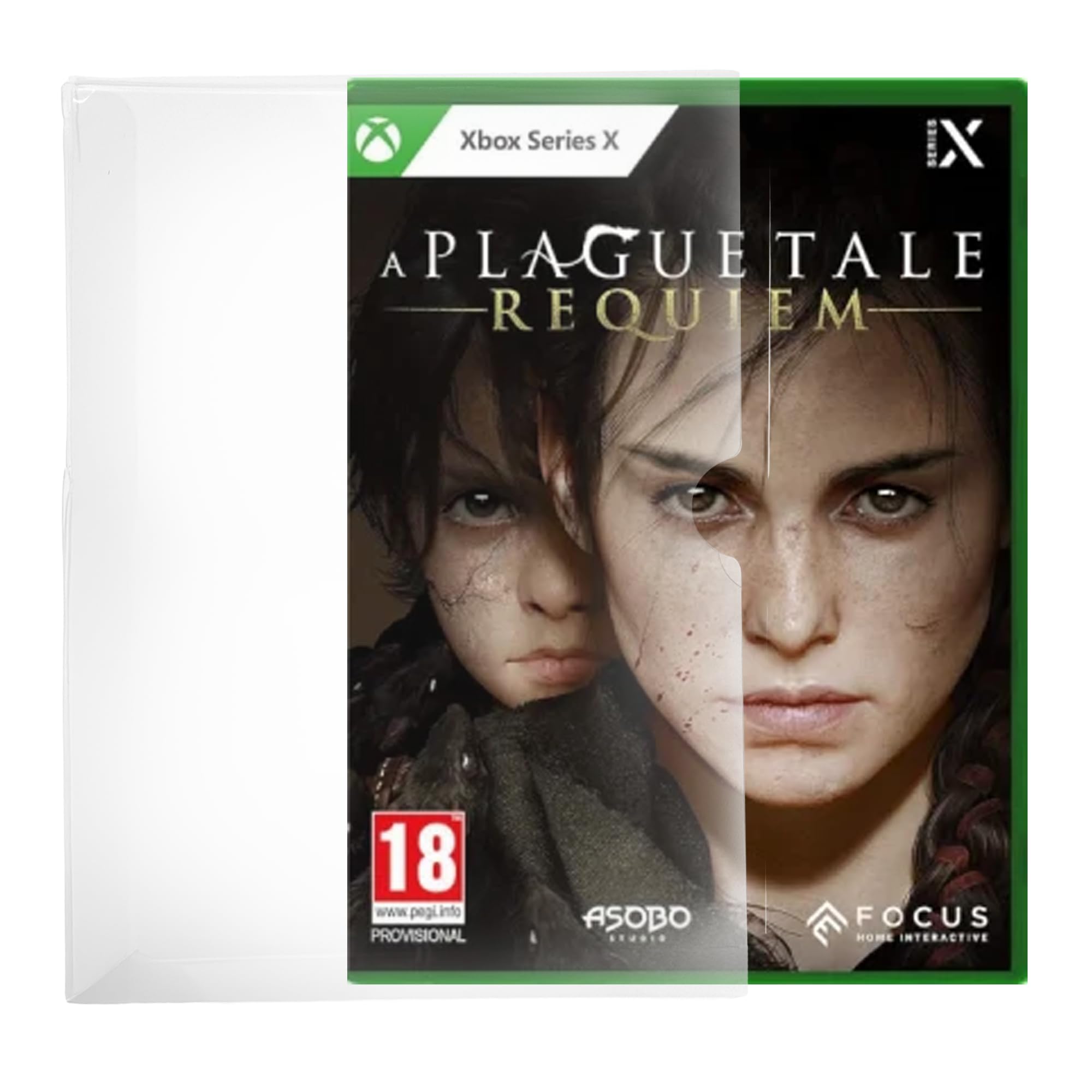 Custodie protettive per Xbox Series S/X Game Case - Cover trasparenti da 0,35 mm con pellicola peel - Confezione da 100