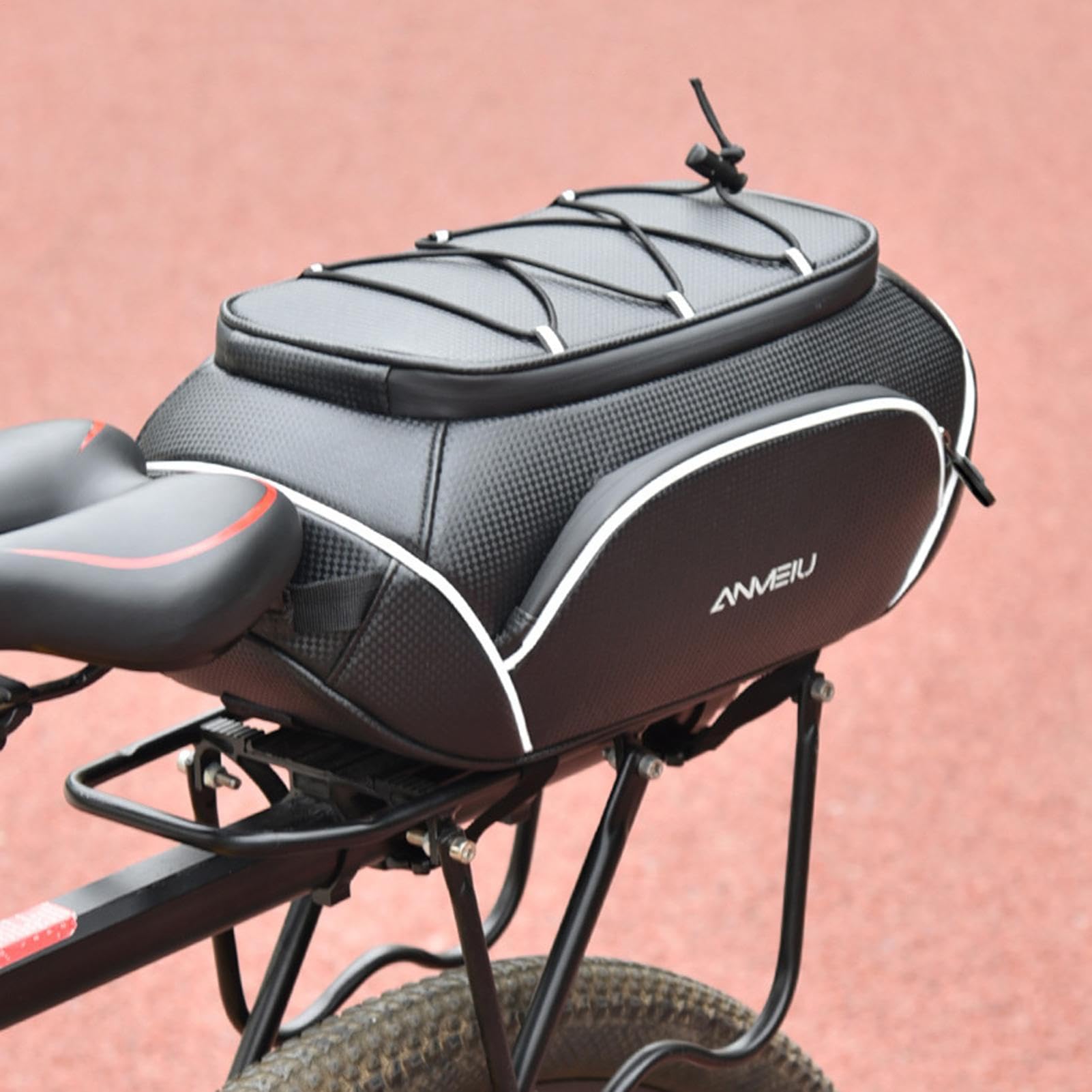Borsa Per Portapacchi Bicicletta 10 Litri Comparto Regolabile Riflettente