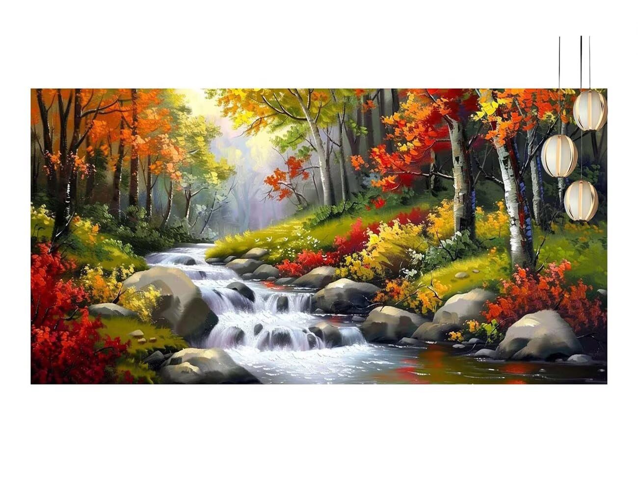 Diamond Painting La Forêt Diamond Painting Adulte Baum Broderie Diamant Kit Complet Tableau Perle Diamant Artisanat Grand Format 60x150cm Strass Cristal Point de Croix,Decoration Murale Cadeaux T863