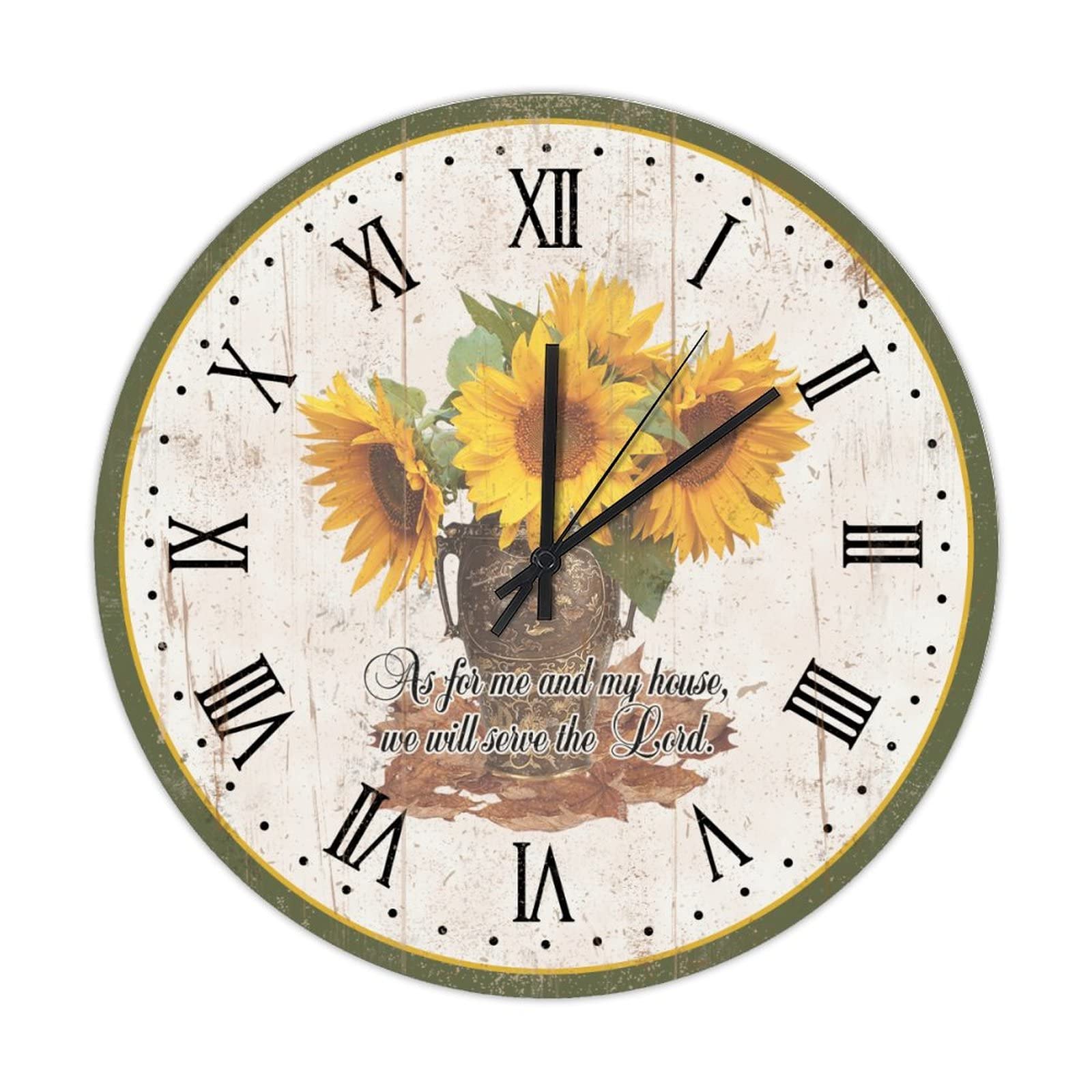 Horloge murale rétro sans tic-tac pour retrouver le sommeil