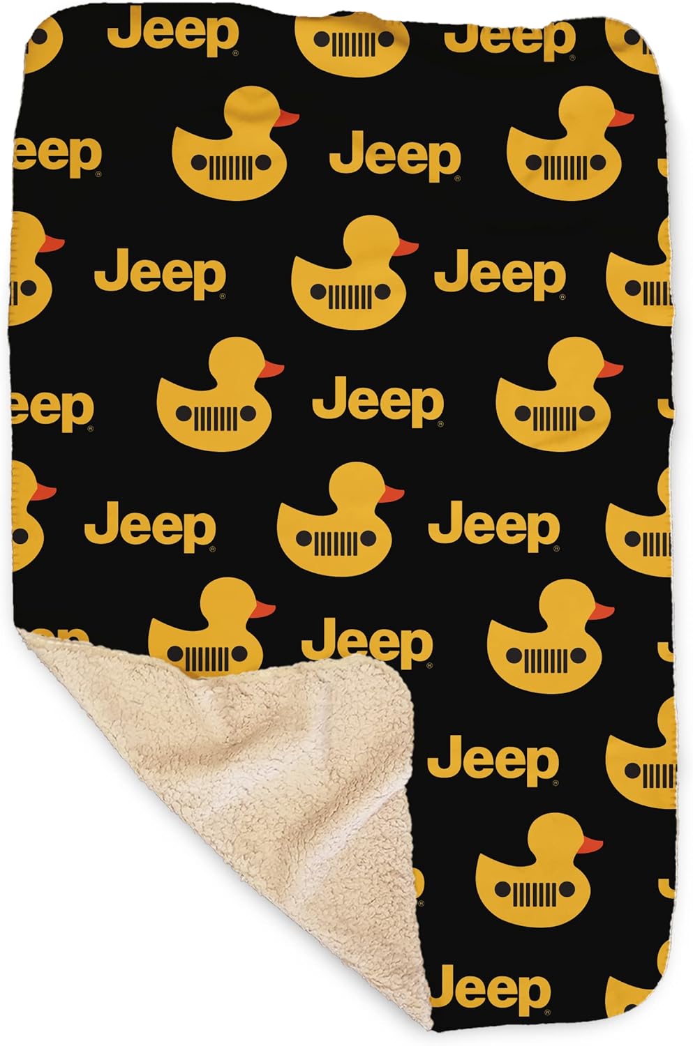 Jeep Duck Duck Sherpa Blanket - 37 in x 57 in