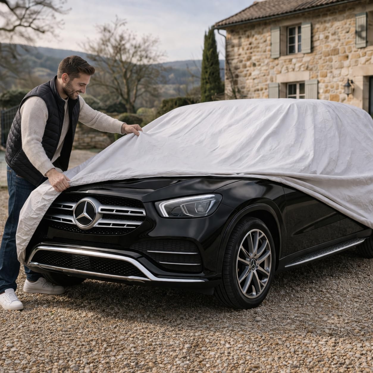 HBCOLLECTION Size XL - MPV SUV Ganzgarage Vollgarage Auto Plane Abdeckplane Schutzhülle…