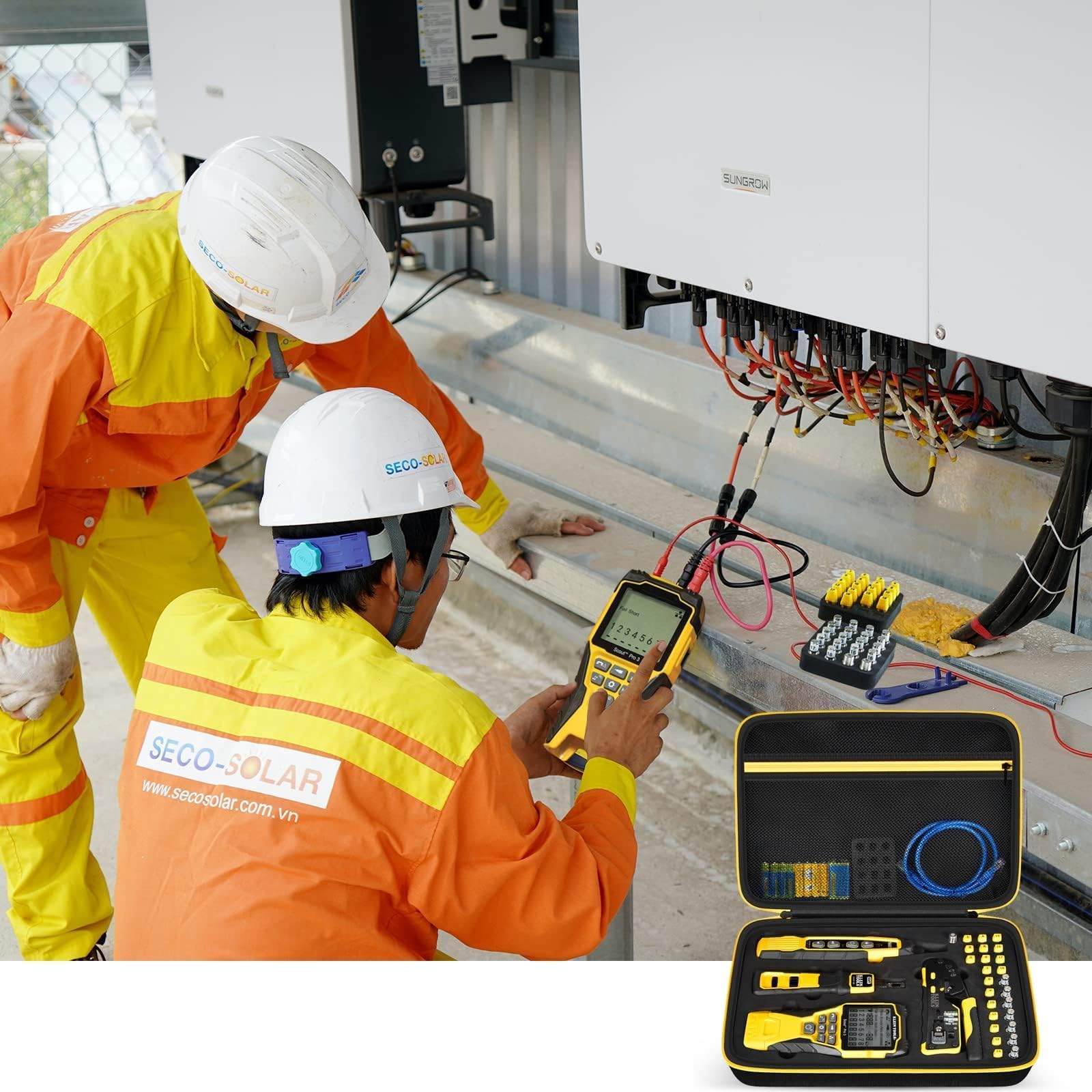 Box kompatibel mit Klein Tools VDV501-851 VDV500-123 VDV226-110 VDV427-300 Aufbewahrungsbox Transportbox für Kabeltester Scout Pro 3