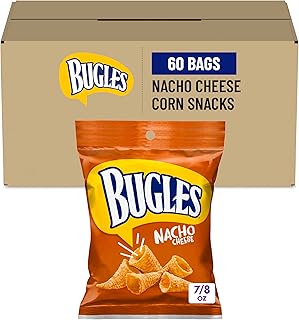 Corn Snacks, Nacho Cheese, 0.875 Oz (Pack of 60)