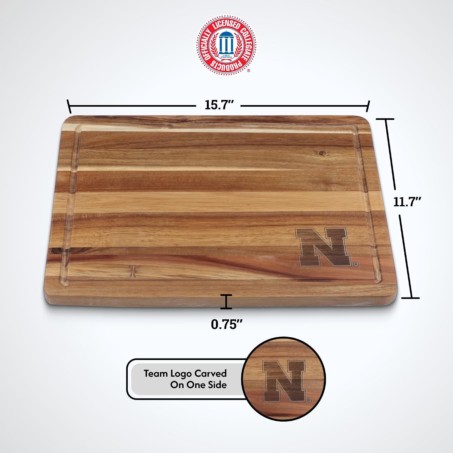The Memory Company | Licensed NCAA Acacia Cutting Board