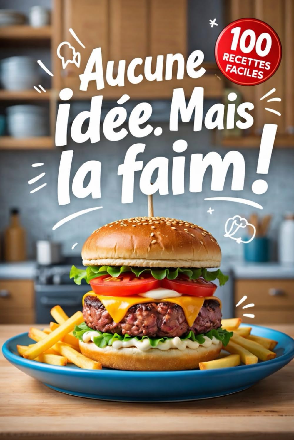 Aucune idée. Mais la faim !: Un livre de cuisine contenant 100 recettes ultra-rapides pour ceux qui ne savent pas cuisiner (mais qui veulent manger).