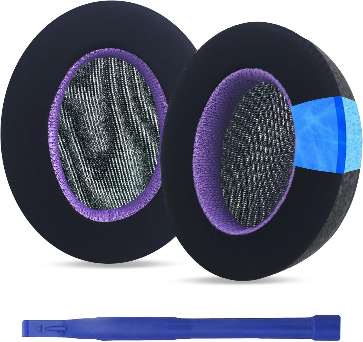 Adhiper Cooling Replacement Ear Pads for Sony WH-XB910N - Black Purple