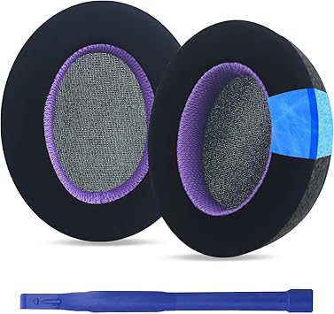WH-XB910N Replacement Earpads, Upgraded Cooling Gel Ear Pads for Sony WH-XB910N Headphone, WH XB910N Replacement Ear Pads, Comfort Material & Unique Inner & Outer Layer, Black & Purple Special Edition