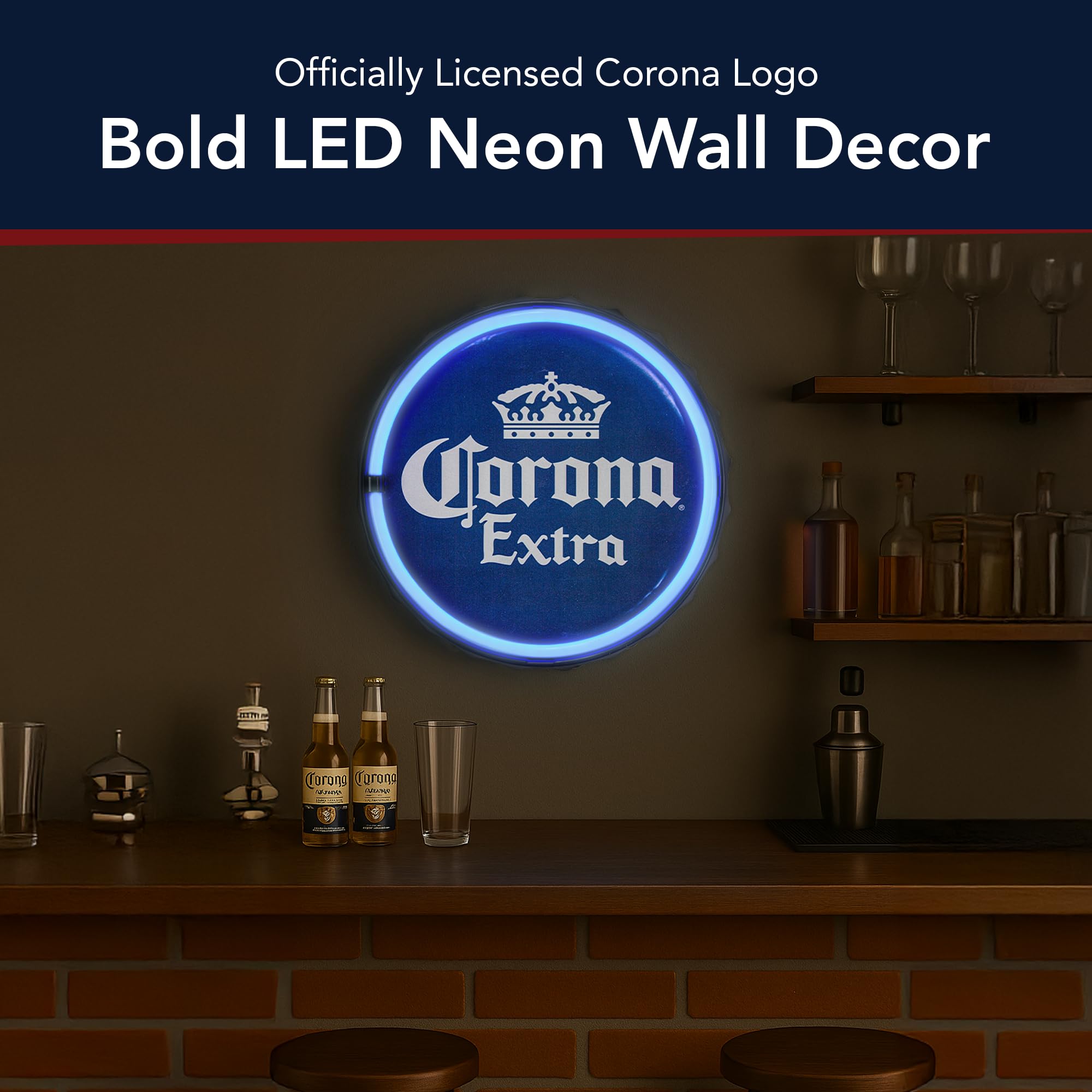 CORONA EXTRA ネオン管 コロナ エキストラ 王冠型 LED ロープ ネオンサイン CORONA EXTRA