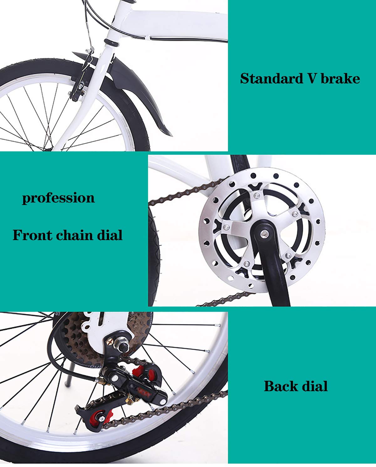 klapprad standard STRTG Faltbares Fahrrad, leicht und robust Klapprad, ultraleichte tragbare Klappfahrrad, 20 Zoll Faltrad Vollfederung für Herren, Damen, Mädchen, Jungen geeignet Sport & Freizeit Options:Riot Suit with Vector Gloves elysee Winkelschleifer Mechanische Handschuhe Raynauds Gloves