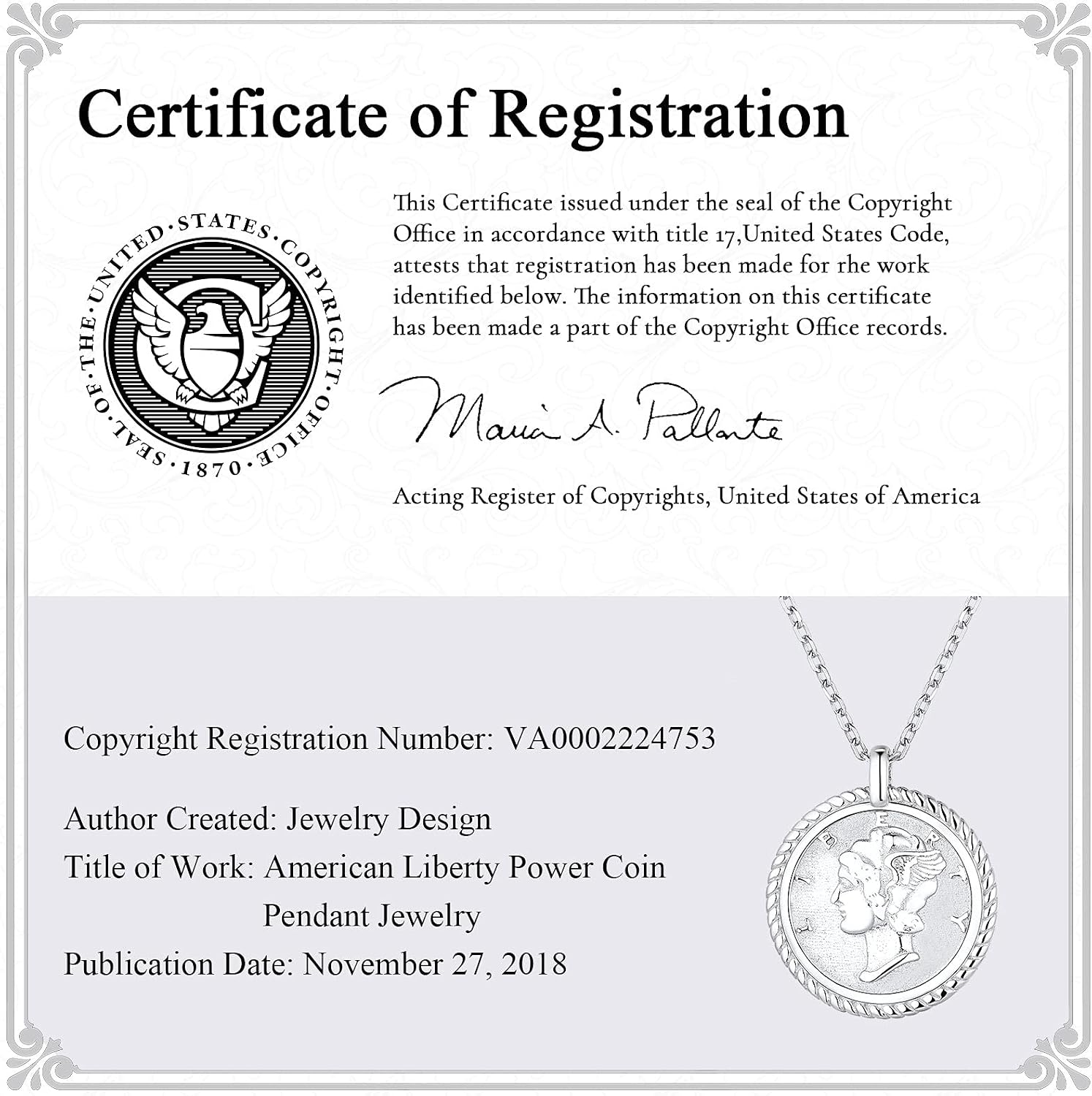 ChicSilver Coin Necklace Sterling Silver Vintage Round Circle Disc Dainty Coin Pendant Necklaces for Women