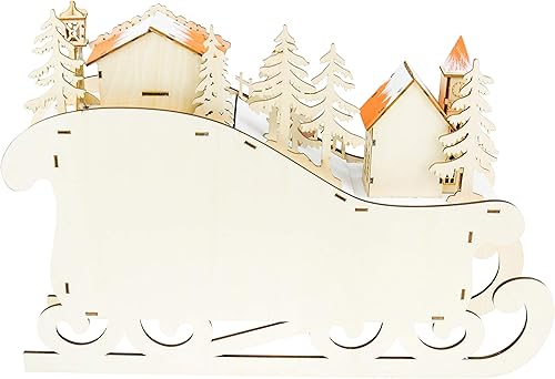 Miniatura 8 de Calendario tradicional de Adviento de madera, con cuenta regresiva