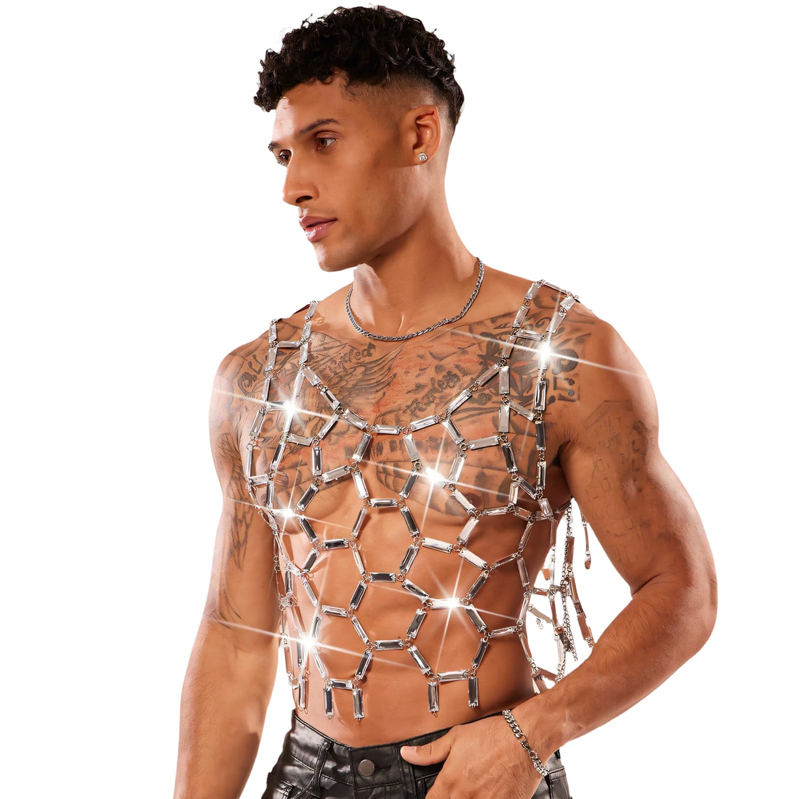 Gilet impreziosito da paillettes alla per abiti casual