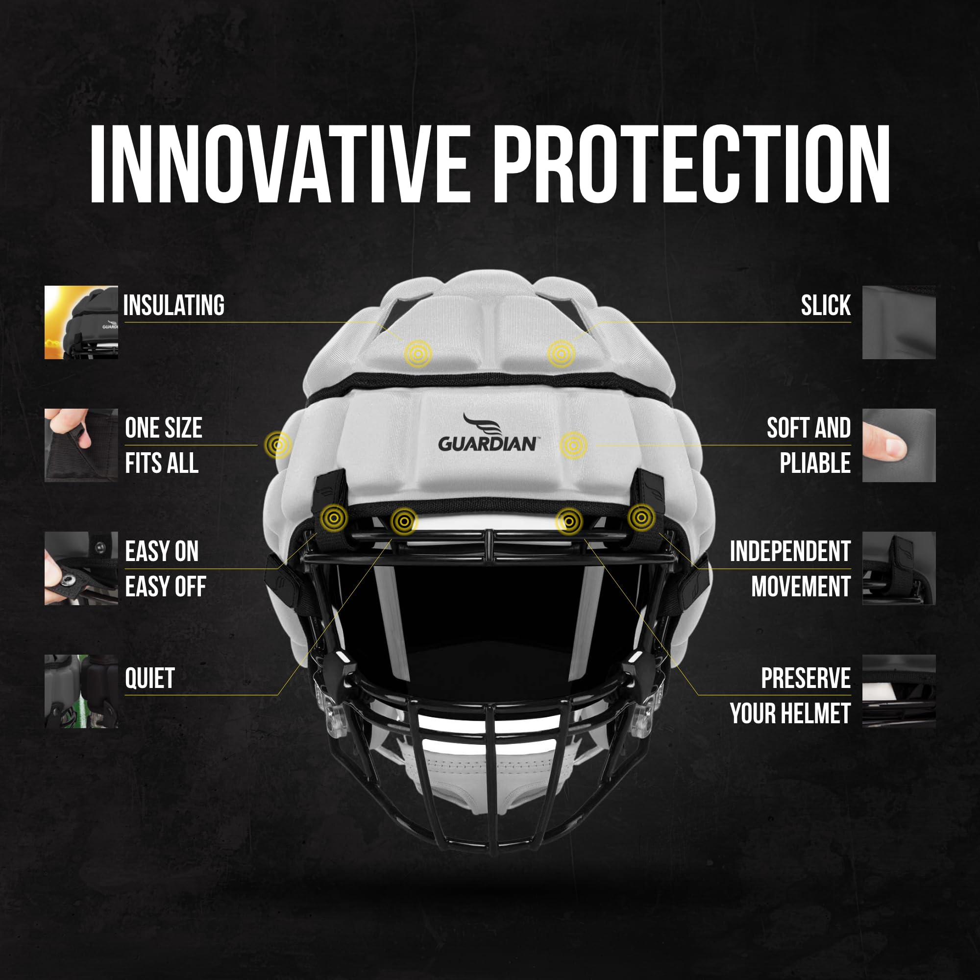 アメフト　ガーディアン　未使用 Amazon.co.jp: ガーディアンキャップ - ソフトシェルヘルメットカバー