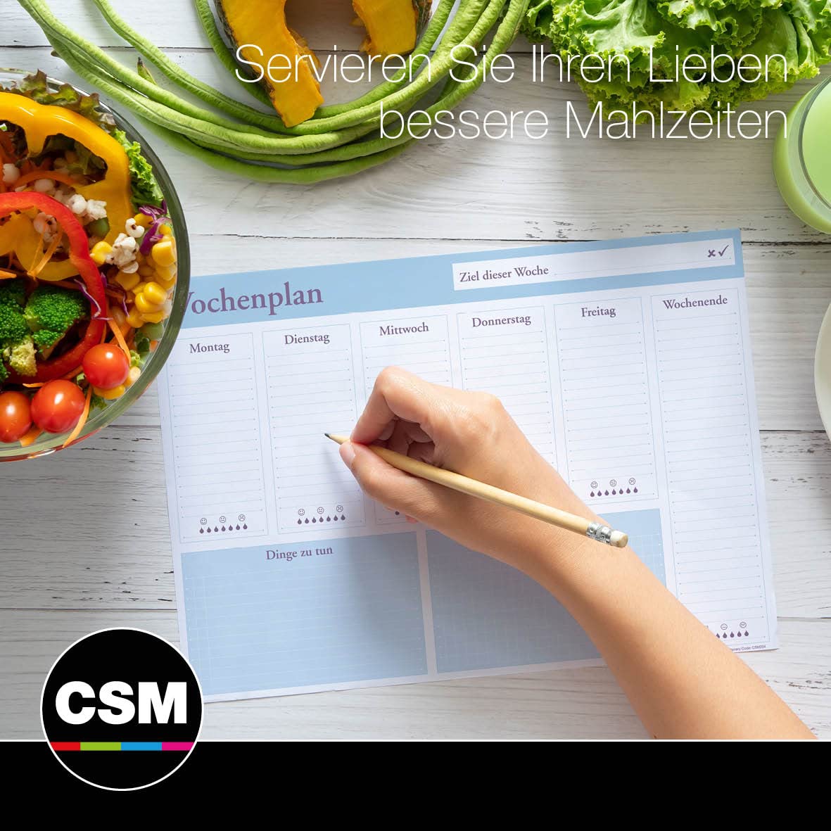 Planificateur Hebdomadaire A4 Encre Métallique | Semainier Bureau Avec To-Do List Et Notes