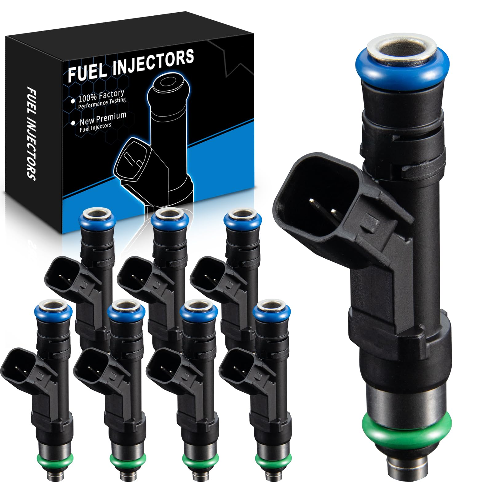 SZKAIDAG Fuel Injectors 5.4L V8 for:-Ford E150 E250 Club Wagon E350 E450 Super Duty Expedition 2004-2009 OE#0280158001, 822-11167