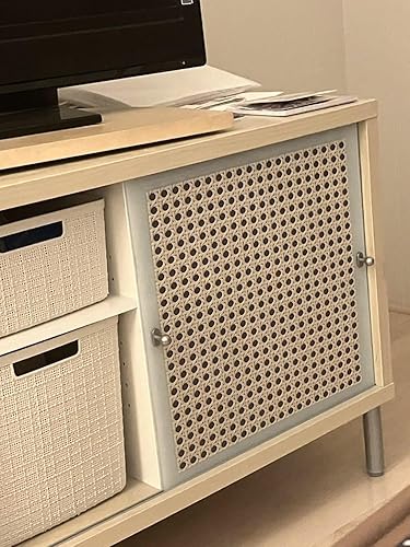 Miniatura 8 de Papel tapiz de ratán autoadhesivo para el hogar, papel tapiz extraíble de ratán amarillo para muebles de cocina, cuarto de bebé, sobre fondo,