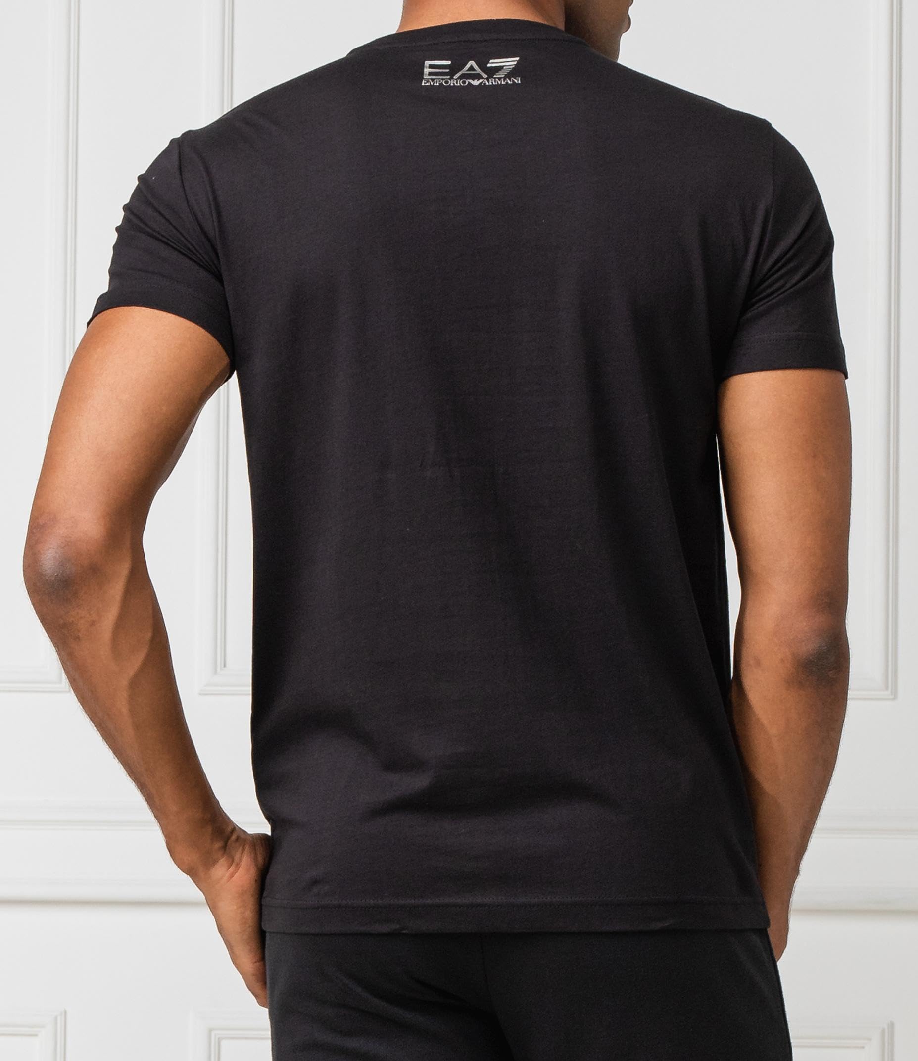Emporio Armani Maglietta T-Shirt Uomo EA7 6GPT11 PJ02Z, Manica Corta, Girocollo (Nero, S)