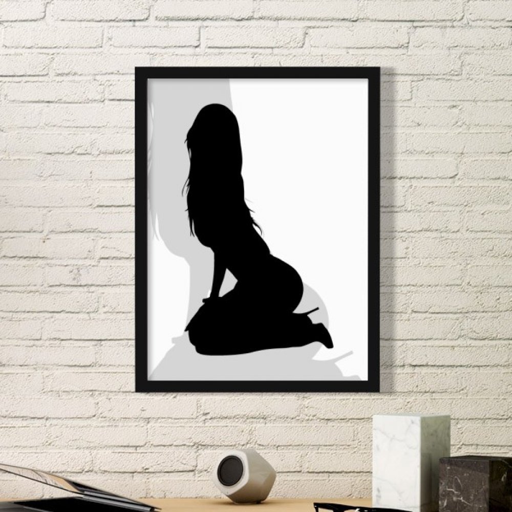 Cadre photo silhouette art en bois pour créer une ambiance feutrée et cosy dans votre salon