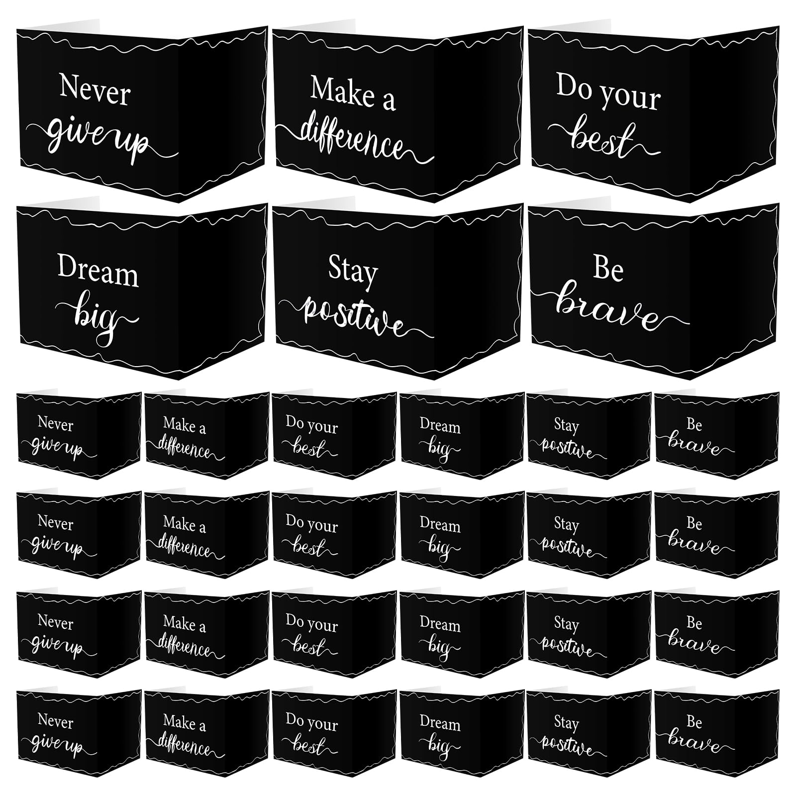 Honoson 24 Pcs Inspirational Privacy Folders for Students