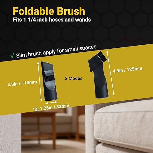 Miniatura 5 de Juego de cepillos de repuesto para aspiradora en vacío (1 1/4 pulgadas)