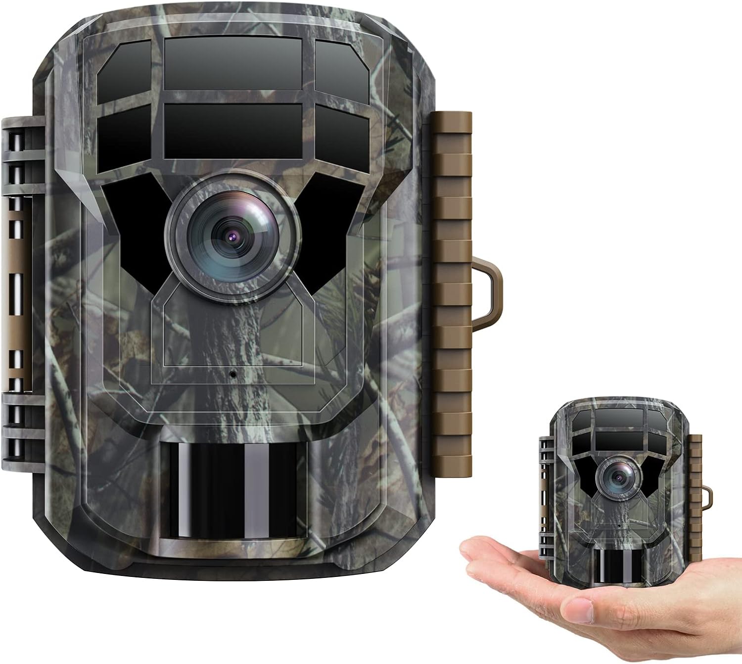 VOOPEAK Mini fotocamera per animali selvatici HD 2K 36 MP, fotocamera per la fauna selvatica con visione notturna attivata dal movimento, impermeabile