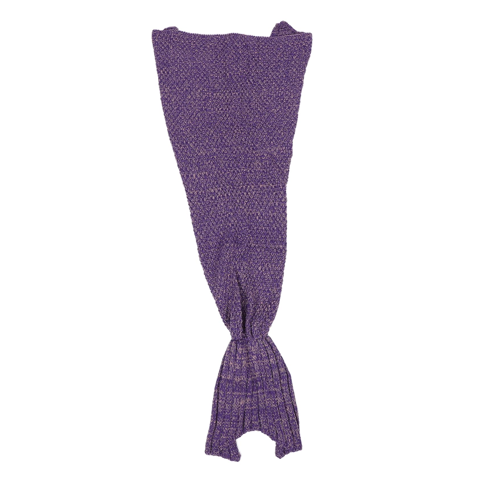 TIDTALEO Blanket Mermaid Crochet Kids Tail Blanket Mermaid Tail Blankets for Kids Sleep Bag Cover Acrylic Fiber Purple